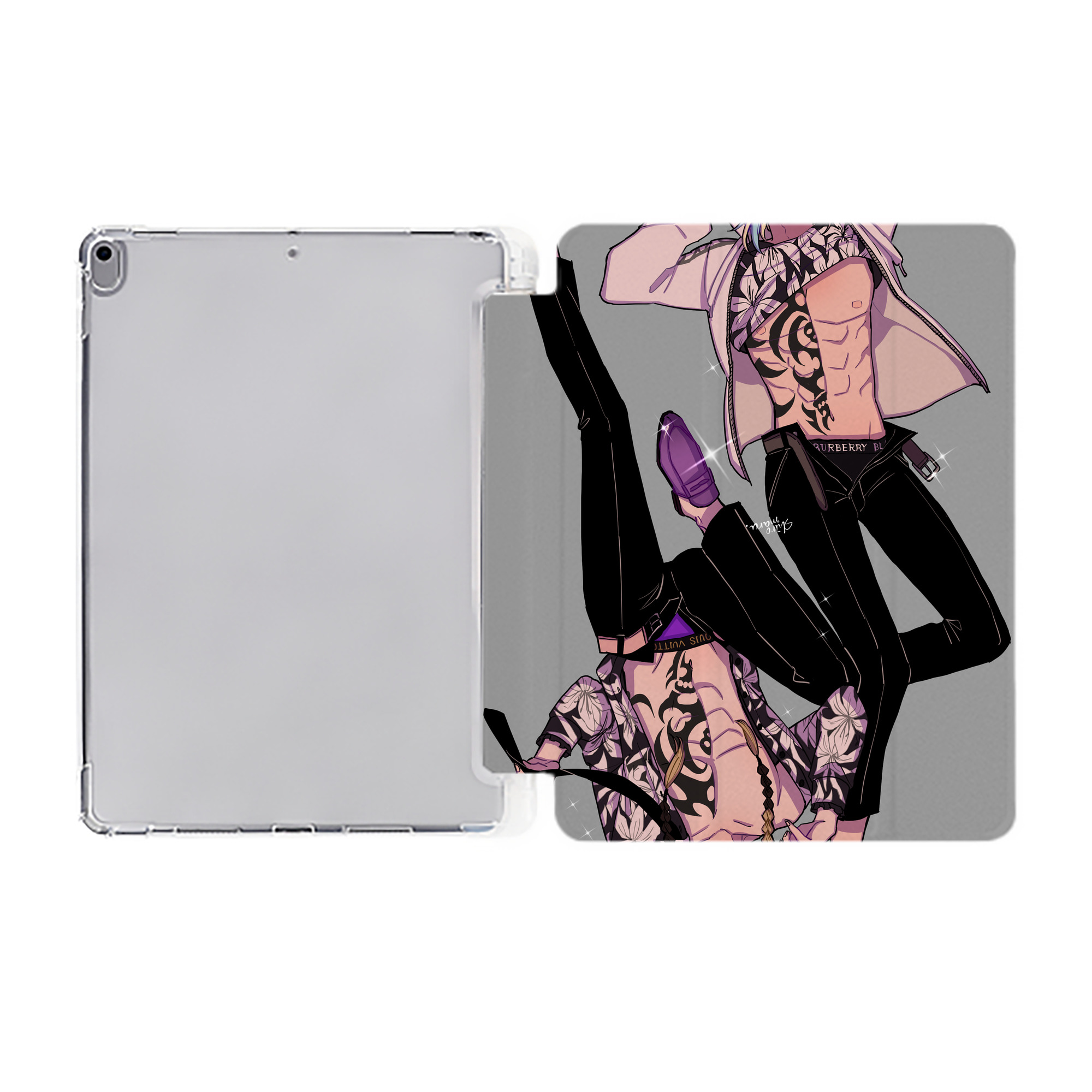 （画像用） 東京リベンジャーズ Tokyo Revengers IPad ケース ペン収納付き 三つ折りスタンド PUレザー×シリコン 対応機種9.5/10.5/10.9インチ